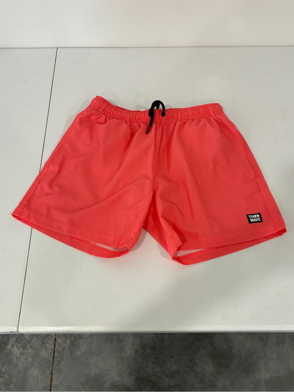 Third Wave Mens 5” Mesh Lined Swim Trunks Coral Pink Small S ( 29-33)